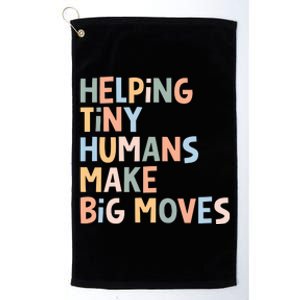 Helping Tiny Humans Make Big Moves Platinum Collection Golf Towel