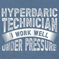 Hyperbaric Technologist Hyperbaric Technician Zip Hoodie Garment-Dyed Sweatshirt