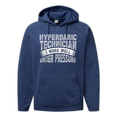 Hyperbaric Technologist Hyperbaric Technician Zip Hoodie Performance Fleece Hoodie