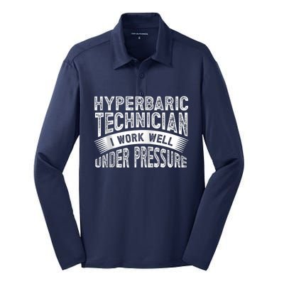 Hyperbaric Technologist Hyperbaric Technician Zip Hoodie Silk Touch Performance Long Sleeve Polo