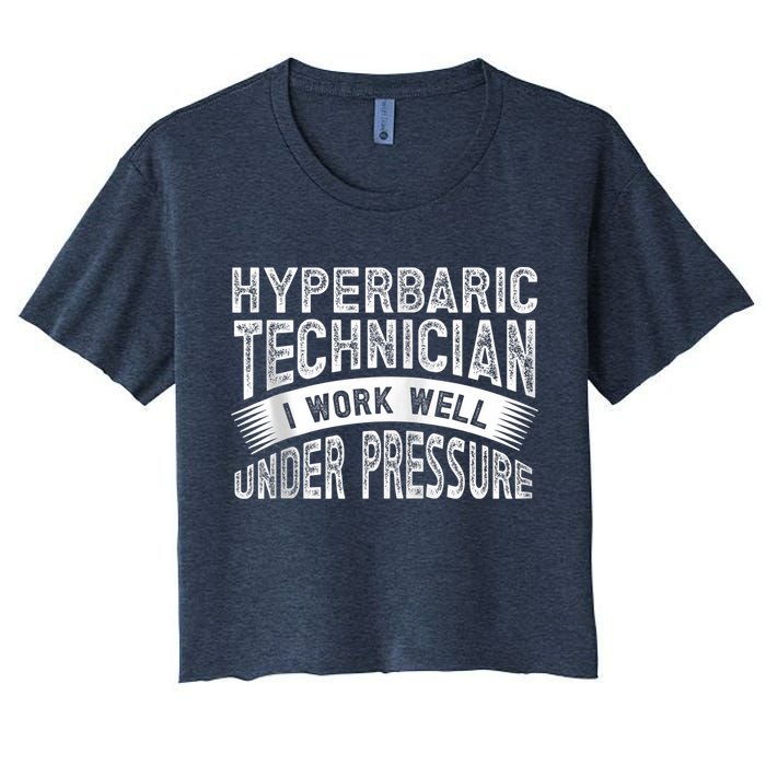Hyperbaric Technologist Hyperbaric Technician Zip Hoodie Crop Top