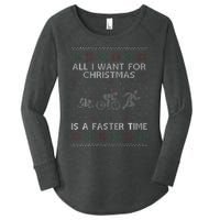 Hilarious Triathlon Holiday Sweater for Triathlete Celebration Women's Perfect Tri Tunic Long Sleeve Shirt