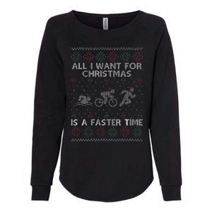 Hilarious Triathlon Holiday Sweater for Triathlete Celebration Womens California Wash Sweatshirt