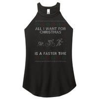 Hilarious Triathlon Holiday Sweater for Triathlete Celebration Women's Perfect Tri Rocker Tank