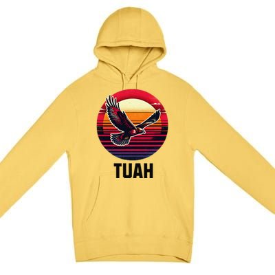 Hawk Tuah Hawk Tush Premium Pullover Hoodie