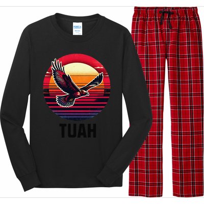 Hawk Tuah Hawk Tush Long Sleeve Pajama Set