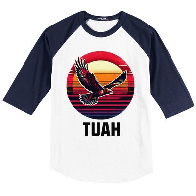 Hawk Tuah Hawk Tush Baseball Sleeve Shirt