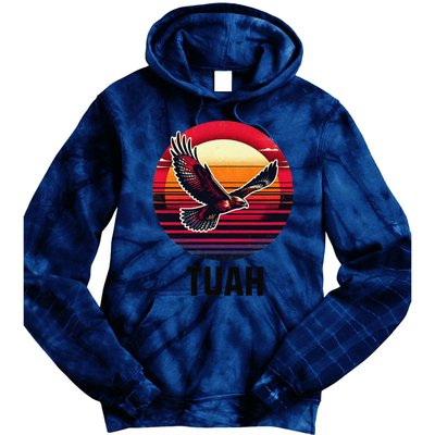 Hawk Tuah Hawk Tush Tie Dye Hoodie