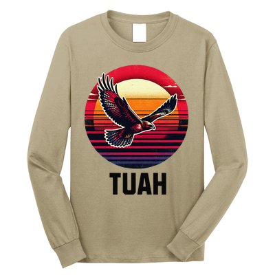 Hawk Tuah Hawk Tush Long Sleeve Shirt