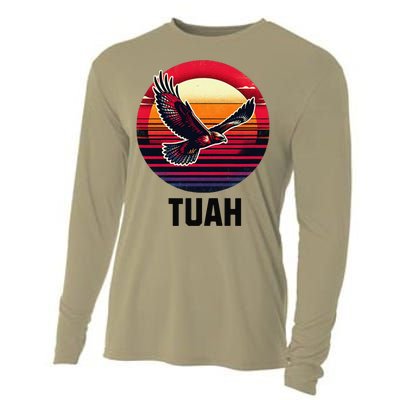 Hawk Tuah Hawk Tush Cooling Performance Long Sleeve Crew