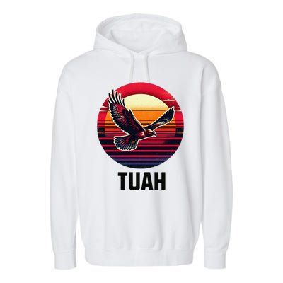 Hawk Tuah Hawk Tush Garment-Dyed Fleece Hoodie