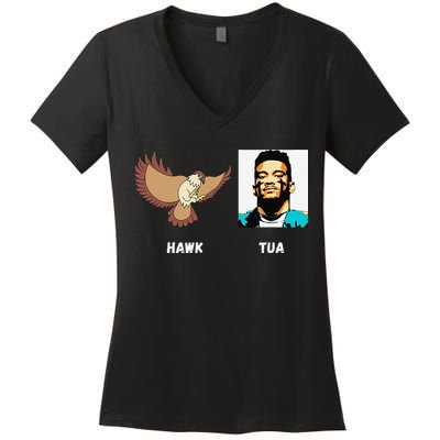 Hawk Tua Women's V-Neck T-Shirt