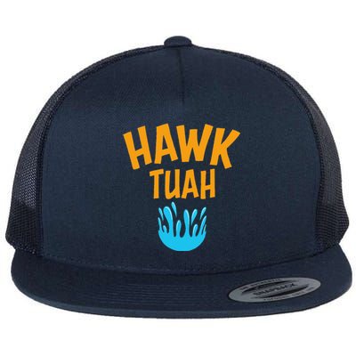 Hawk Tuah Flat Bill Trucker Hat