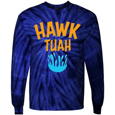 Hawk Tuah Tie-Dye Long Sleeve Shirt