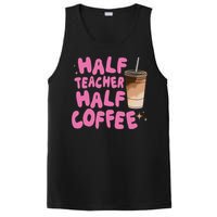 Half Teacher Half Coffee Teacher PosiCharge Competitor Tank