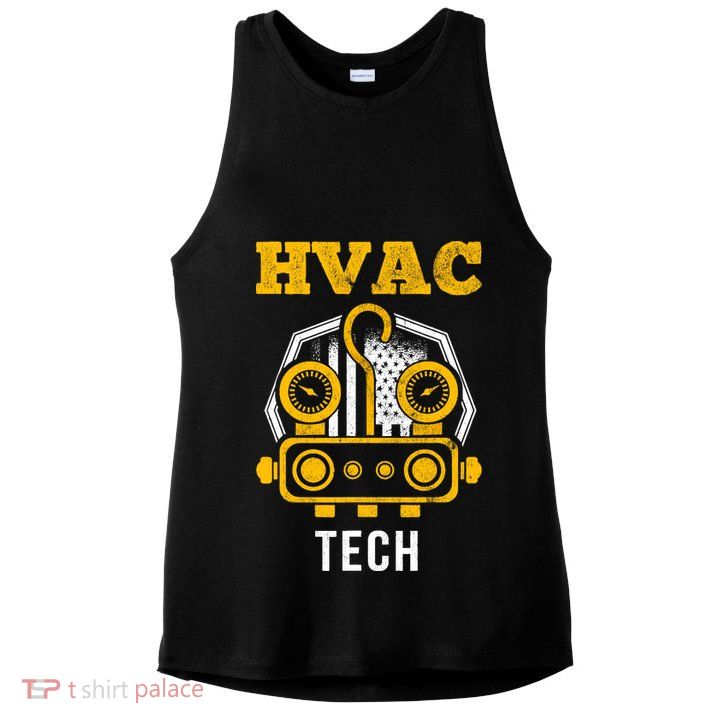Hvac Tech Hvac Technician Ac Repairman Ac Installer Ladies PosiCharge Tri-Blend Wicking Tank