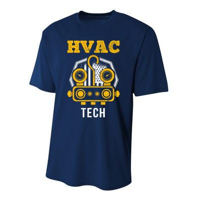 Hvac Tech Hvac Technician Ac Repairman Ac Installer Performance Sprint T-Shirt