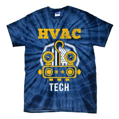 Hvac Tech Hvac Technician Ac Repairman Ac Installer Tie-Dye T-Shirt