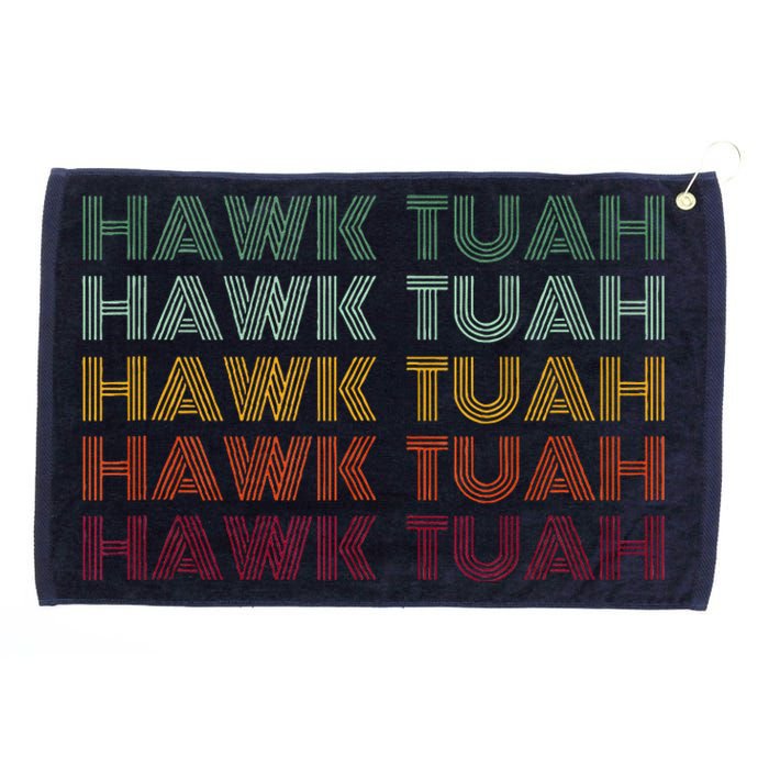 Hawk Tuah Grommeted Golf Towel