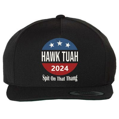 Hawk Tuah Wool Snapback Cap