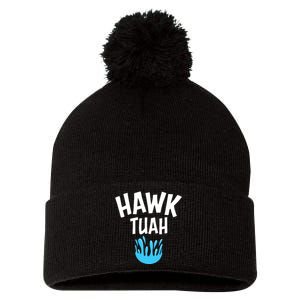 Hawk Tuah Pom Pom 12in Knit Beanie