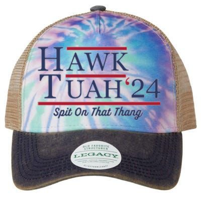 Hawk Tuah Hawk Tuah 2024 Spit On That Thang Legacy Tie Dye Trucker Hat