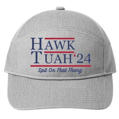 Hawk Tuah Hawk Tuah 2024 Spit On That Thang 7-Panel Snapback Hat