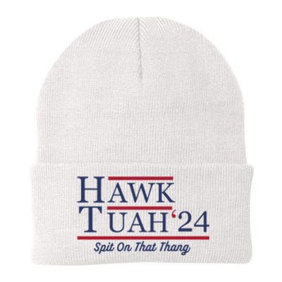 Hawk Tuah Hawk Tuah 2024 Spit On That Thang Knit Cap Winter Beanie