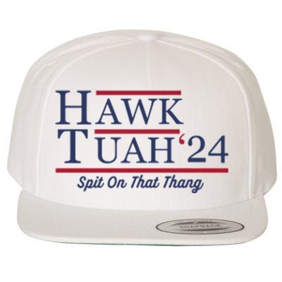 Hawk Tuah Hawk Tuah 2024 Spit On That Thang Wool Snapback Cap