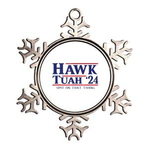 Hawk Tuah Metallic Star Ornament