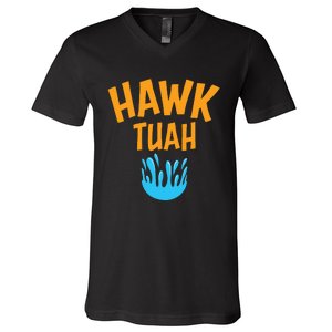 Hawk Tuah V-Neck T-Shirt