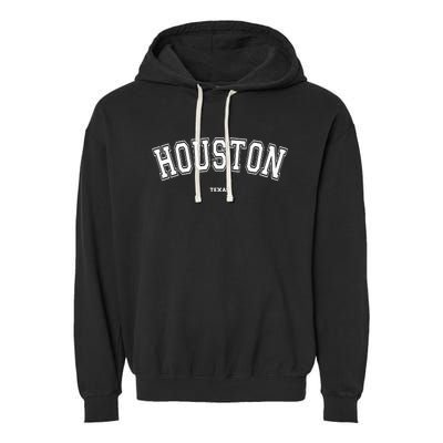 Houston Texas Garment-Dyed Fleece Hoodie