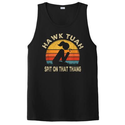 Hawk Tuah Hawk Tuah Spit On That Thang Funny PosiCharge Competitor Tank