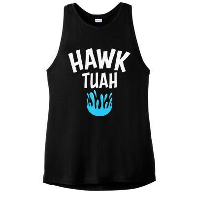 Hawk Tuah Ladies PosiCharge Tri-Blend Wicking Tank