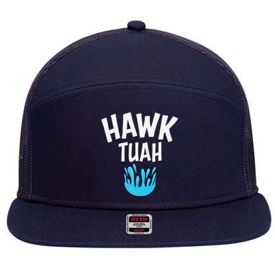 Hawk Tuah 7 Panel Mesh Trucker Snapback Hat