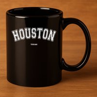 Houston Texas 11oz C Handle Ceramic Mug