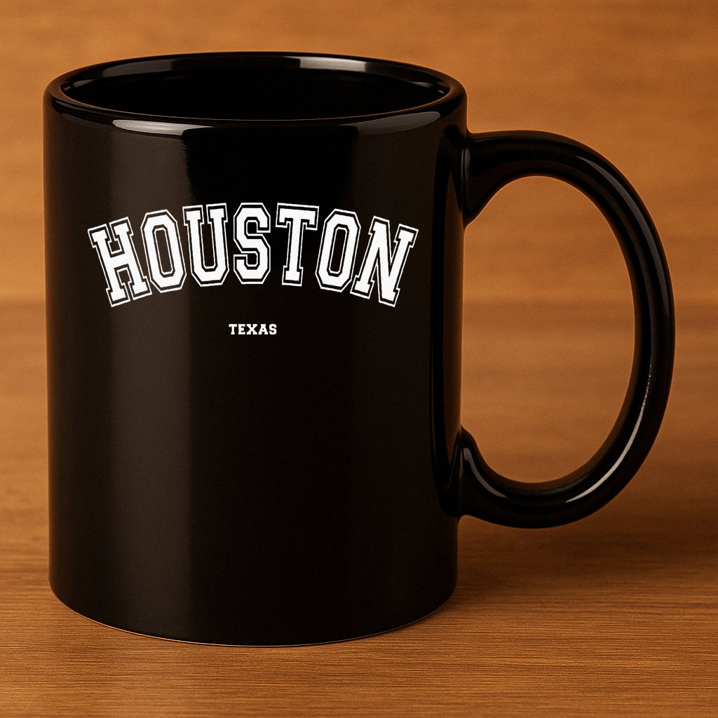 Houston Texas 11oz C Handle Ceramic Mug