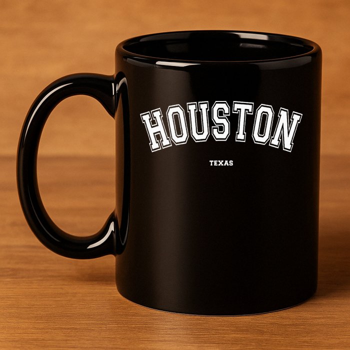 Houston Texas 11oz C Handle Ceramic Mug