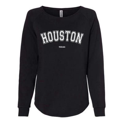 Houston Texas Womens California Wash Sweatshirt