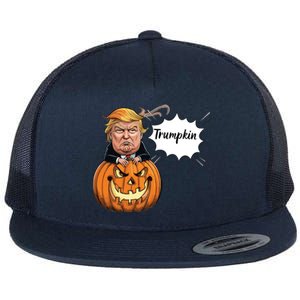 Halloween Trump Flat Bill Trucker Hat