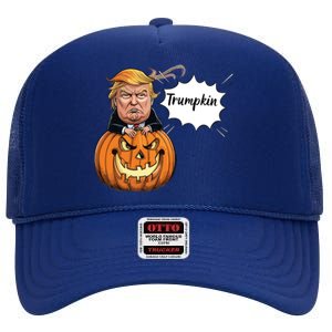 Halloween Trump High Crown Mesh Back Trucker Hat