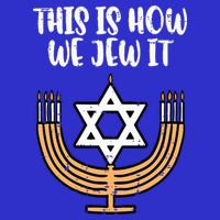 Hanukkah This How We Jew It Chanukah Menorah Magnet