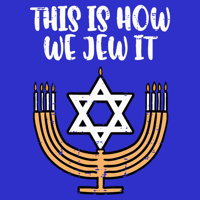 Hanukkah This How We Jew It Chanukah Menorah Magnet