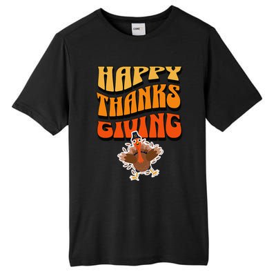 Happy Thanksgiving Holiday Tall Fusion ChromaSoft Performance T-Shirt