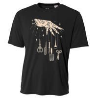 Hairstylist Tattooed Hairdresser Work Hair Salon Cooling Performance Crew T-Shirt