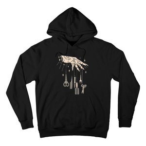 Hairstylist Tattooed Hairdresser Work Hair Salon Hoodie