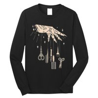 Hairstylist Tattooed Hairdresser Work Hair Salon Long Sleeve Shirt