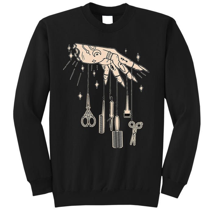 Hairstylist Tattooed Hairdresser Work Hair Salon Sweatshirt