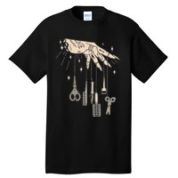 Hairstylist Tattooed Hairdresser Work Hair Salon Tall T-Shirt