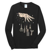 Hairstylist Tattooed Hairdresser Work Hair Salon Tall Long Sleeve T-Shirt